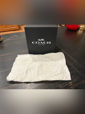 Coach gift box and tissue paper